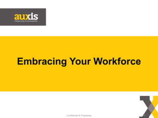 Embracing Your Workforce
Confidential & Proprietary 29
 