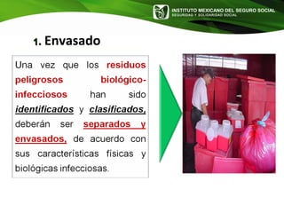 INSTITUTO MEXICANO DEL SEGURO SOCIAL
SEGURIDAD Y SOLIDARIDAD SOCIAL
11.. Envasado
 