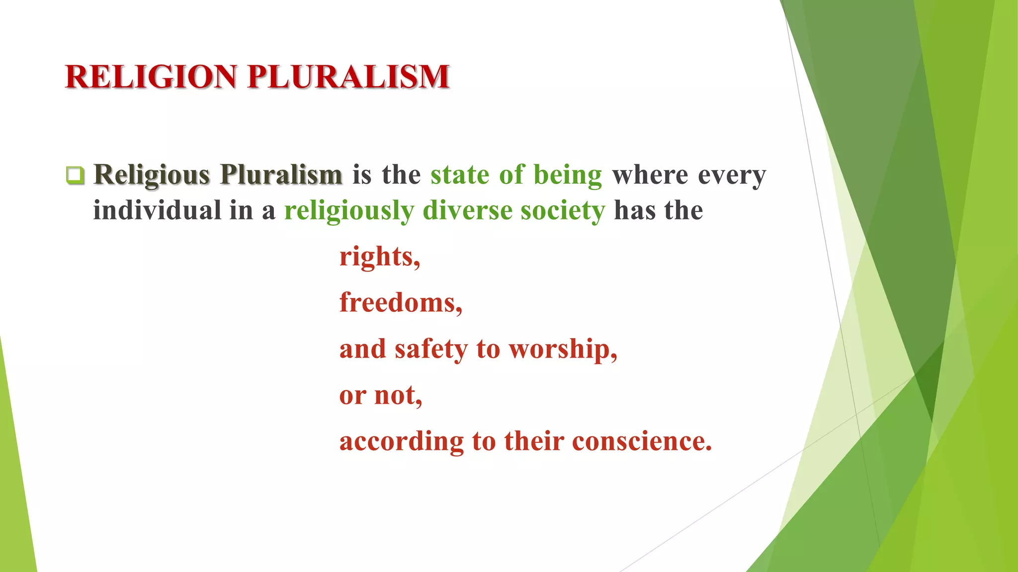 Purelism RELIGIOUS PURALISM - Dr. S. Radhakrishnan | PPTX
