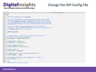 Change the WP-Config File<br />