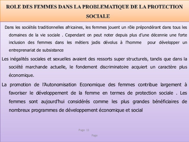 Dans les sociétés traditionnelles africaines, les femmes jouent un rôle prépondérant dans tous les
domaines de la vie soci...