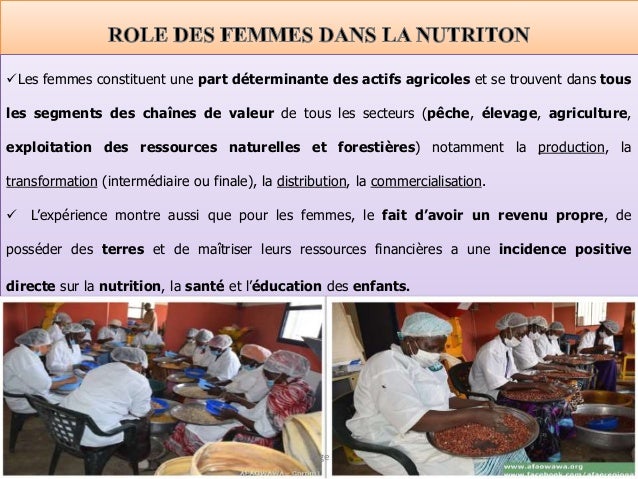 Page 18
Les femmes constituent une part déterminante des actifs agricoles et se trouvent dans tous
les segments des chaîn...