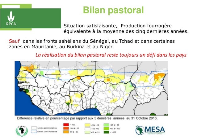 Bilan pastoral
Situation satisfaisante, Production fourragère
équivalente à la moyenne des cinq dernières années.
Sauf dan...