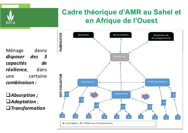 Cadre théorique d’AMR au Sahel et
en Afrique de l’Ouest
Ménage devra
disposer des 3
capacités de
résilience, dans
une cert...