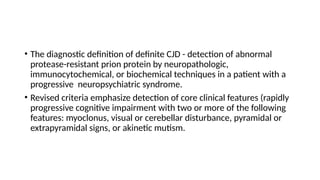 RPCD.pptx rapidly progressive cognitive decline | PPTX