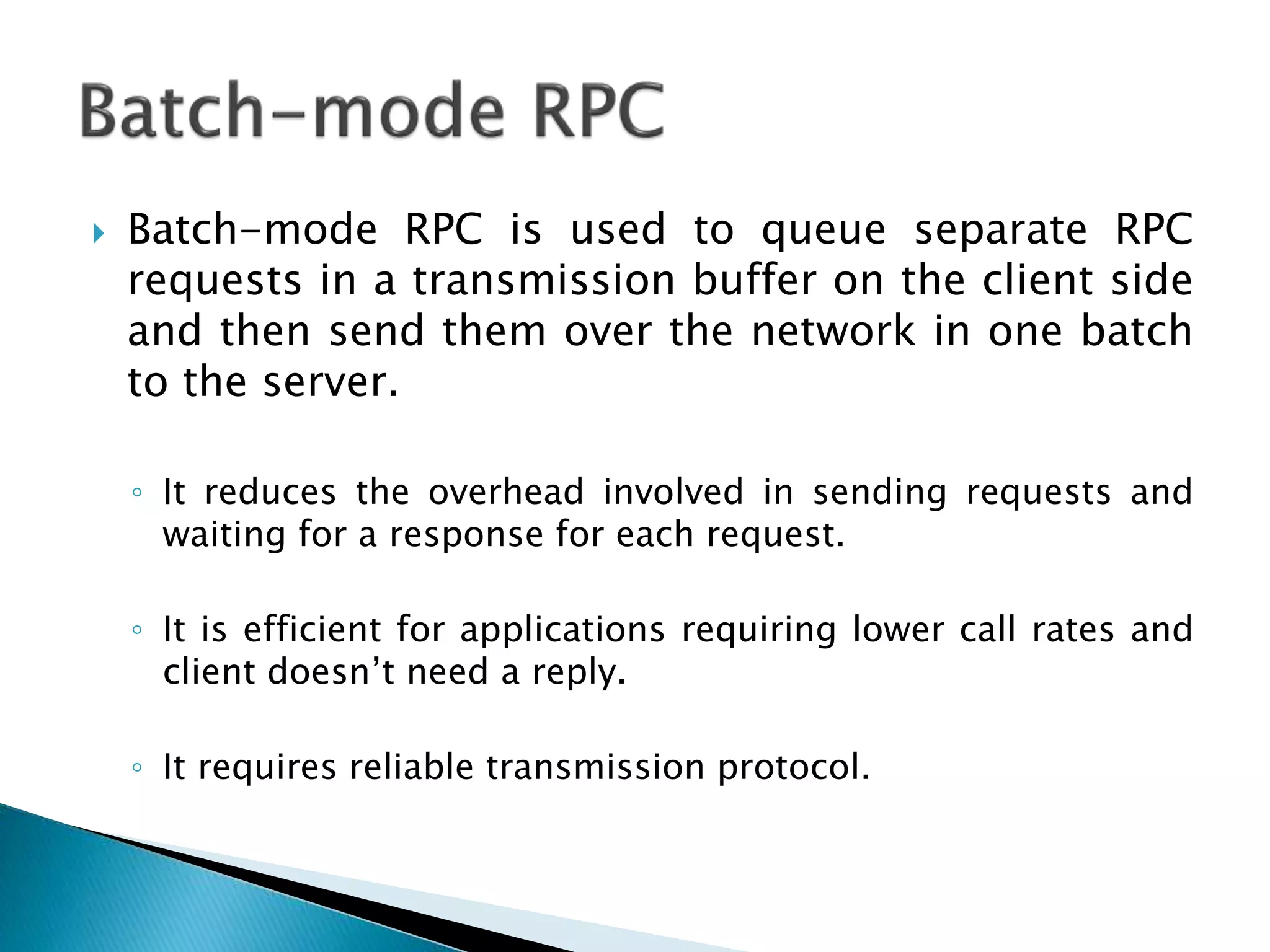 RPC: Remote procedure call | PPTX