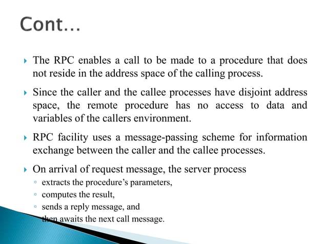 Rpc Remote Procedure Call Rpc Remote Procedure Call