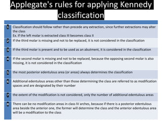 Applegate's Rules.pdf Removable Partial Denture 1. Introduction | PDF