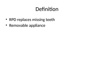 Comprehensive Biomechanics of Removable Partial Dentures: Design ...
