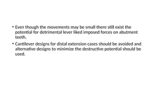 removable partial denture design and design process | PPTX