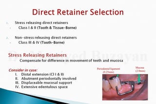 Rpd  direct retainers 2nd yr