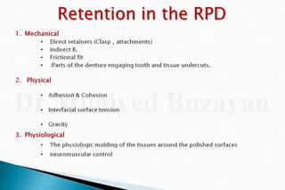 Rpd  direct retainers 2nd yr