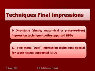 Impression registration for RPD | PDF