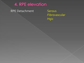RPE changes in OCT | PPTX