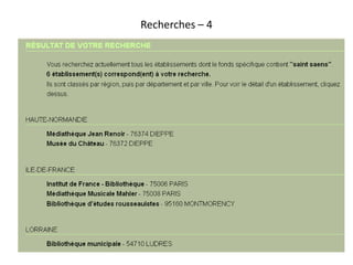Recherches – 4
 