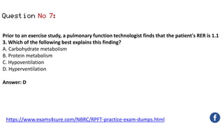 Nbrc Rpft RPFT Exam Questions | PDF