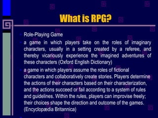 Rpg Roles Rpg | PPTX