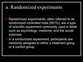 Randomised Experiments RPG92142025 impact evaluation for project.ppt