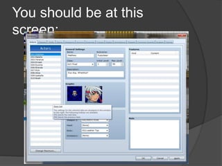 You should be at this
screen:
 