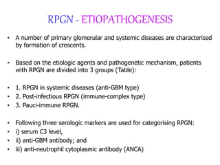 The KIDNEY: Rapidly Progressive Glomerulonephritis | PPTX
