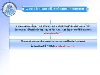 2. ?????? ???????????????? ?????? ?????????


 ???????????????? ??????????? ??????????? ?????????????????????? ??? ??????????? ?? ???????? 3
                     ??                                            ?
????? 30 ?? ??? ???????? ?????? E1 / E2 ??? ???? 77.37 / 76.11 ?????? ???? ?????? ?????? 75/75
                                                                                   ??
                                  (????????????? ? 171)

       ??? ?????????????? ?????? ????????? ??????????????????? ???????????????
                   ???????????????? ??? 3 ????? ???? (?????? ????? ? 202 C 226)
 