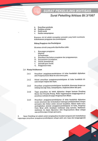 Surat Pekeliling Ikhtisas Bil.3/1987
SURAT PEKELILING IKHTISAS
 