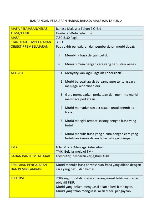 Rph Kemahiran Menulis