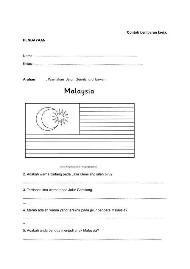 RPH BAHASA MELAYU TAHUN 2