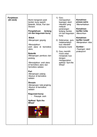 Rph fasa 5E- Buruj tahun 6 | DOCX