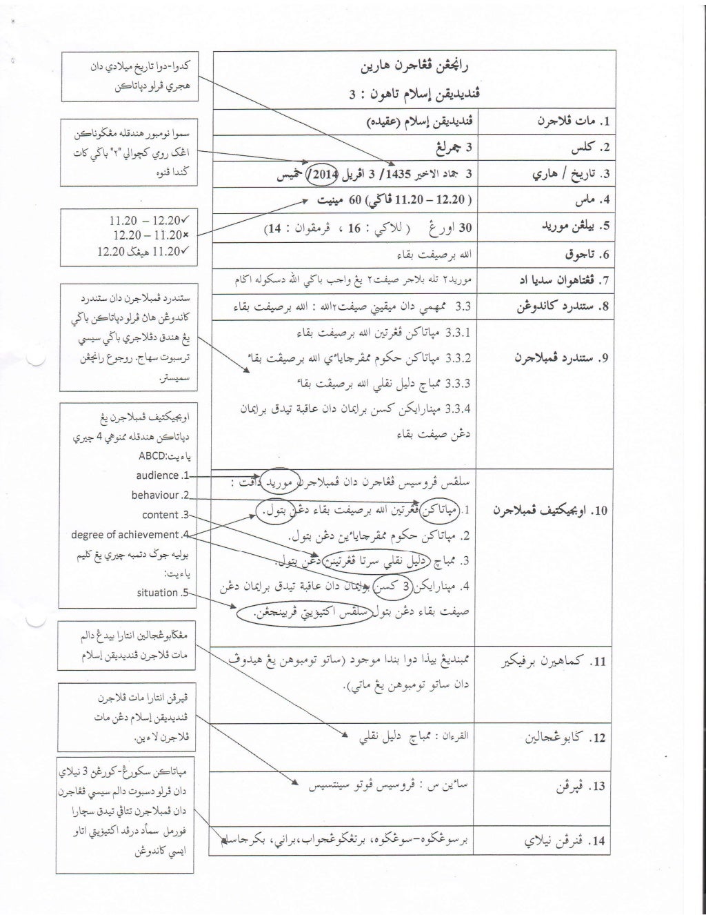 Rph pendidikan islam tahun 3
