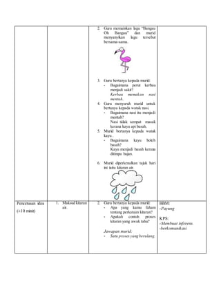RPH Sains Tahun 5 Topik 9 - 9.4 Kepentingan Sumber Air