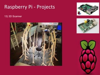 Raspberry Pi - Projects 
13) 3D Scanner 
 