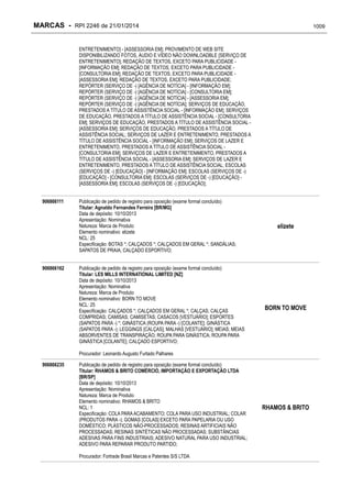 RPI - Marcas 2246 "Vervs Consultoria" 