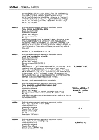 RPI - Marcas 2246 "Vervs Consultoria" 