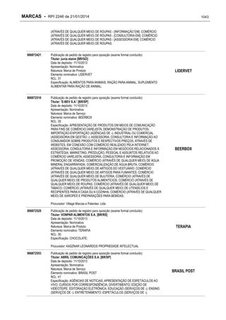 RPI - Marcas 2246 "Vervs Consultoria" 