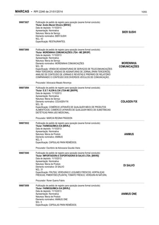 RPI - Marcas 2246 "Vervs Consultoria" 