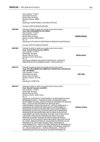 RPI - Marcas 2246 "Vervs Consultoria" 