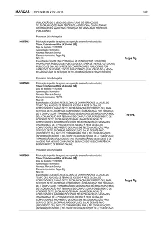 RPI - Marcas 2246 "Vervs Consultoria" 