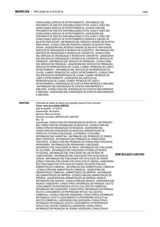 RPI - Marcas 2246 "Vervs Consultoria" 