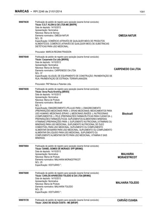 RPI - Marcas 2246 "Vervs Consultoria" 
