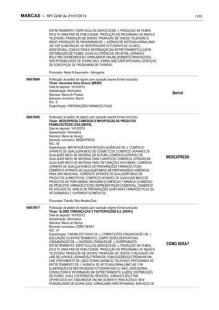 RPI - Marcas 2246 "Vervs Consultoria" 
