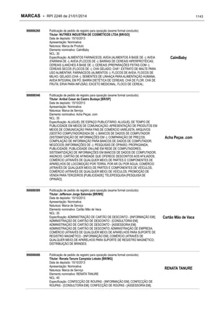 RPI - Marcas 2246 "Vervs Consultoria" 
