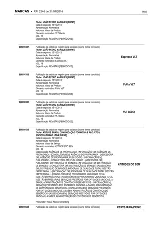 RPI - Marcas 2246 "Vervs Consultoria" 