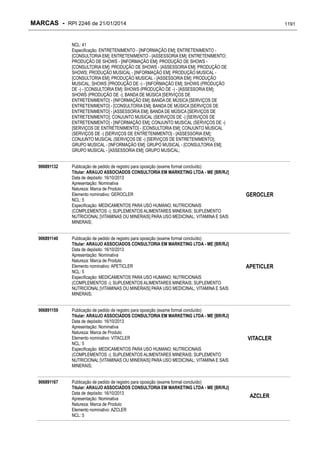 RPI - Marcas 2246 "Vervs Consultoria" 