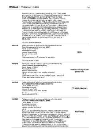 RPI - Marcas 2246 "Vervs Consultoria" 