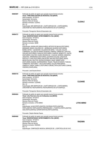 RPI - Marcas 2246 "Vervs Consultoria" 