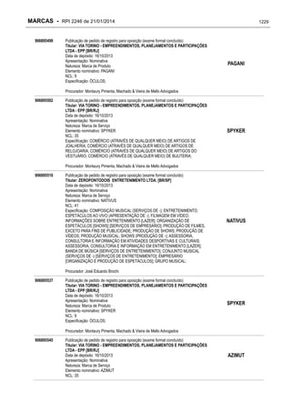 RPI - Marcas 2246 "Vervs Consultoria" 