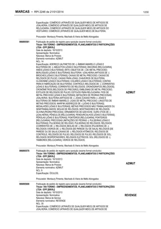 RPI - Marcas 2246 "Vervs Consultoria" 