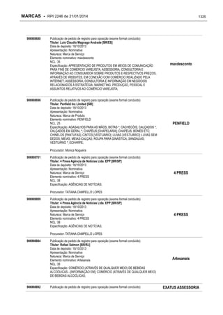 RPI - Marcas 2246 "Vervs Consultoria" 