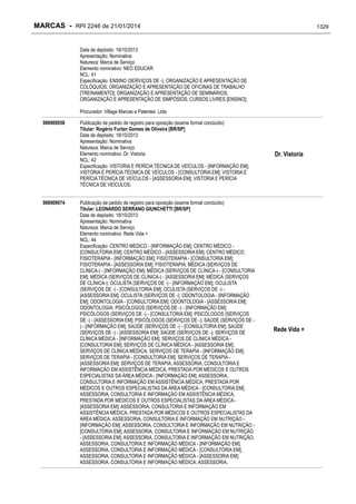 RPI - Marcas 2246 "Vervs Consultoria" 